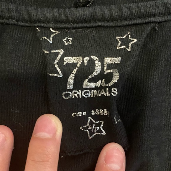 725 ORIGINALS BLACK AND WHITE Y2K HOODIE SIZE SMALL - Picture 5 of 6